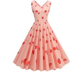 2025 Spring/Summer New Fresh Light Blue  Printed for Girls Party Dress