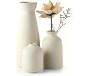 Set of 3 Ceramic Vase, wer Vases For Rustic Home Modern Farmhouse r, Living Room r,Shelf r,Table r