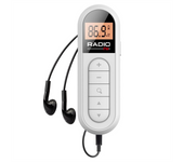 Mini Pocket FM Radio 300MAh Rechargeable Portable 76-108MHZ Radio with Backlight LCD Display Wired 3.5mm Headphones