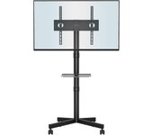 TV Ruedas para Television de 23 a 60 Pulgadas, Soporte TV Móvil con Estante para Portátil y Altura Ajustable, Carga Máx. 25 kg y VESA 400x400 mm