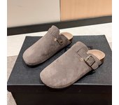 Large Size BOKEN Half-slip on Sandals for Women Summer Outdoor Wear Round Toe Half-slip Slip-on Shoes