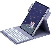 360 Rotation Stand Case For iPad 5th/6th Generation/Air 2/Air 9.7 inch Teclado Cover with Pencil Holder Español Teclado
