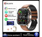 2024 New Bluetooth Call Smartwatch Men's Rugged Military Sports Heart Rate 3ATM Waterproof Outdoor Smart Watches For Android IOS