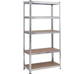 Shelves for Storage - Heavy Duty Metal Garage Shelving Racking Unit Boltless Freestanding 5 Tier Shelf Unit-180x90x40cm-875KG