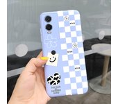 Luxury Color Block Case For Vivo Y76 5G Vivo V2124 Soft TPU Silicone Phone Cover For Vivo Y76 Coque Protected Fundas Bumper