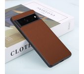 Caso de teléfono para Aplicable Pixel 8, 7, 6 Pro, 7A, 6A, 5A lichi cuero resistente a golpes contra la caída Cáscara protectora