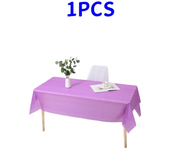 1pc Reusable Tablecloths 137x183cm BPA Free Plastic Dining Table Cover Cloth for Parties Picnic Camping Disposable Tablecloths