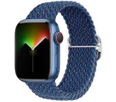 Strap For Apple Watch 44mm 40mm 45mm 41mm 38mm 42mm Elastic braided bracelet iwatch series 7 se 6 8 9 ultra 49mm band