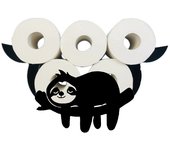 Portarrollos de papel higiénico oveja, montado en la pared, metal negro, oveja, linda oveja, búho, nutria, portarrollos de cocina, portarrollos de baño, portarrollos de papel higiénico