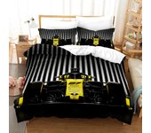 Red Racing Car 3D Kids Boy Bedding Set F1 Game Racer Printing Duvet Cover 2/3pcs Bedclothes with Pillowcase Twin Full Bedspread