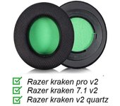 Earpads Ear Pad Cushion Muffs For -Razer Headphone Accessaries Compatible With Kraken 7.1 V2 PRO