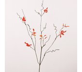 84cm Artificial Red Maple Leaf Plastic Elegant Autumn Leaf Plant Handmade Fake Maple Leaf Branch Home Office Decor