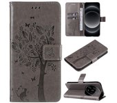 Moda anti - huella dactilar estampado Xiaomi carcasa del teléfono móvil 13 14 ultra Lite pro funda de cuero soporte de ranura de