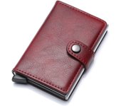 Id credit bank card holder wallet luxury brand men anti rfid blocking protected magic leather slim mini small money wallets case