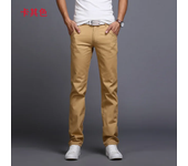 Casual pants men's cotton slim fit Chino fashion pants