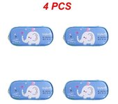 1~6PCS Kawaii Canvas Pencil Case for Boys Cartoon Bear Pencilcase Pen Case Bag Large Capacity Pencil Box Pouch Stationery