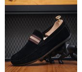 Los hombres de frijol zapatos a pasos de los hombres perezosos zapatos de moda de los hombres zapatos de cabeza redonda de gran tamaño de los hombres modelos Lefebvre zapatos zapatos casuales