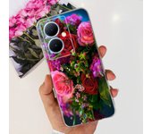 For Vivo V29 Lite 5G Case Global Version Women Fashion Pink Beach Eiffel Tower Pattern Fundas For Vivo V29Lite v 29 Soft Clear
