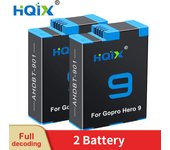 HQIX for GoPro Hero 9 10 11 12 Black Action Camera AHDBT-901 Charger Battery