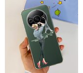 For Funda Xiaomi Redmi A3 Case 2024 Fashion Flower Transparent Silicone Soft TPU Phone Case For Xiomi Redmi A3 RedmiA3 4G Covers
