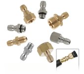 Pressure Washer Adapter Brass Connector Kit 1/4 Quick Disconnect M14 M22 Male Female Coupler for Car Washing Garden Hose Tool