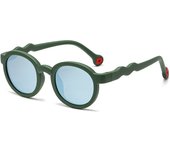 Nuevo marco redondo gafas de sol de silicona para niños anti-radiación ultravioleta gafas de sol avanzadas gafas de sombrilla de moda al aire libre