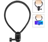 PULUZ Lazy Neck Bracket POV View Mount for GoPro Action Cameras (Black)