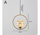 Lámpara Colgante Moderna Y Simple De Cielo Estrellado Lámpara De Techo Para Dormitorio Con Corona De Cristal