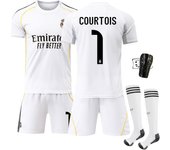 Real Madrid 2025/26 Official Replica Home Jersey Set -  For Adult/kids - With Shirts + shorts + socks + pad
