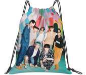 BTS Drawstring Backpack Sport Gym Bag For Yoga Swimming Gymsack Sport Strap Pack Bagsdefr09