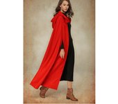 Cinco Colores Capa Con Capucha Capa Extendida Duffle-coat Moda Mujer Tendencia Abrigo Abrigo Capa Temperamento Abrigo