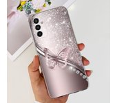 For Samung Galaxy M13 SM-M135F Case Bumper Soft Clear TPU Silicone Back Shell Cover For Samsung M13 M33 M53 5G Flower Ins Capas