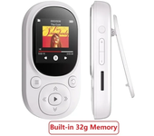 2024 New Mini Clip MP3 Player Portable Sports Music Player HiFi Lossless Music MP3 with Bluetooth, FM Radio, Recording