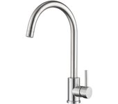 Grifo de Cocina con Caño Giratorio, Mezclador de Fregadero, Acero Inoxidable