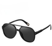 Nuevas gafas de sol polarizadas coloridas de moda para hombres y mujeres con montura redonda y marco grande