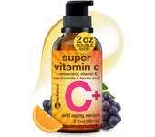 Double Size (2OZ) for w/Niacinamide 5% Vitamin Face w/Hyaluronic Acid, Resveratrol, Anti-Aging Brightening Super C Serum, Facial