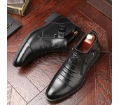 Botas Altas De Hombre Con Relieve Botas De Hombre Con Cremalleras Dobles Laterales