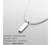 Joyas de acero inoxidable para hombres joyas colgantes de moda collar impermeable e indeleble joyas