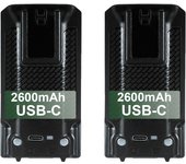 Quansheng UV-K5 Battery USB-C Charger for Two Way Radio 3500mAh Enlarge Rechargeable Battery for UV-K5(8) UV-K6 Walkie Talkie