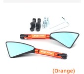 For Yamaha FZ25 FZ-25 Universal Motorcycle Accessories CNC Aluminum Blue Lens Rear View Side Mirror Laser Logo(FZ25)