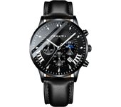 Hombre de negocios reloj automático de cuarzo reloj de pulsera resistente al agua
