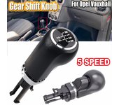 Car-styling Manual Gear Stick Shift Lever Stick Knob Leather Boot For Opel Vauxhall Corsa D 2006 2007 2008 2009 2010-2014