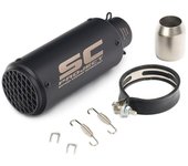 Motorcycle Exhaust Pipe Motorbike Motocross Racing Escape Exhaust Muffler Canister Tail pipe End Pipe For z900 R3 R25 MT09 etc