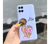 For OPPO A54 2021 Case CPH2239 OPPOA54 Cover Stylish Painted Phone Back Funda For OPPO A54 5G CPH2195 A 54 Shockproof Soft Coque