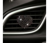 Freshener Auto Ornament Rhinestone Bling Heart Air Outlet Decoration Car Aroma Diffuser Car Aromatherapy Clip Auto Perfume Clip
