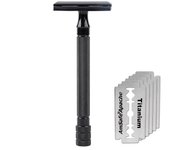 Classic Safety Stainless Steel Mens Folding Shaver And Blades Nose Hair Barber Shaving Razor Beard Trimmer