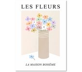 Flower Market Poster Rose Tulip Color Butterfly Abstract Canvas Painting Nordic Room Wall Aesthetics Art Picture For Home Decor