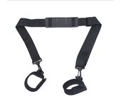 Fishing Rod Holder Belt Fishing Poles Holder Strap with Rubber Shoulder Pads for Freshwater Saltwater