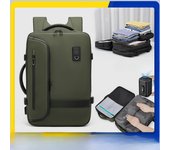 Multifuncional airbag mochila de almacenamiento al vacío bolsa de viaje de negocios mochila impermeable