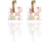Her Lab Joyas |  Small Rose Golden Stud Earrings